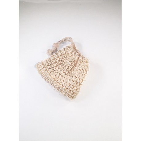 Sac à savon gommant en sisal Sac à savon gommant en sisal
