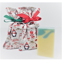 Savon gamme Elements et sa pochette festive