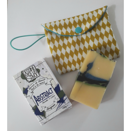 Lot 1 Pochette + 1 savon ABSTRACT Lot 1 Pochette + 1 savon ABSTRACT