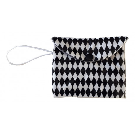 Pochette savon noire&blanche Pochette savon noire&blanche