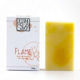 Savon Flame, Karité au parfum citronné -Vegan